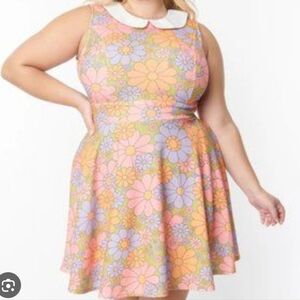 Smak Parlour Mod 60s Floral Dress